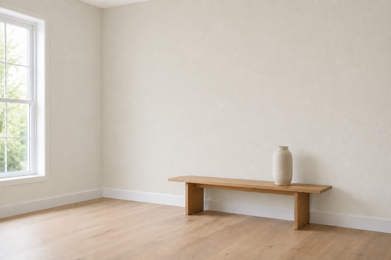 Room with both walls painted Grey Pail
