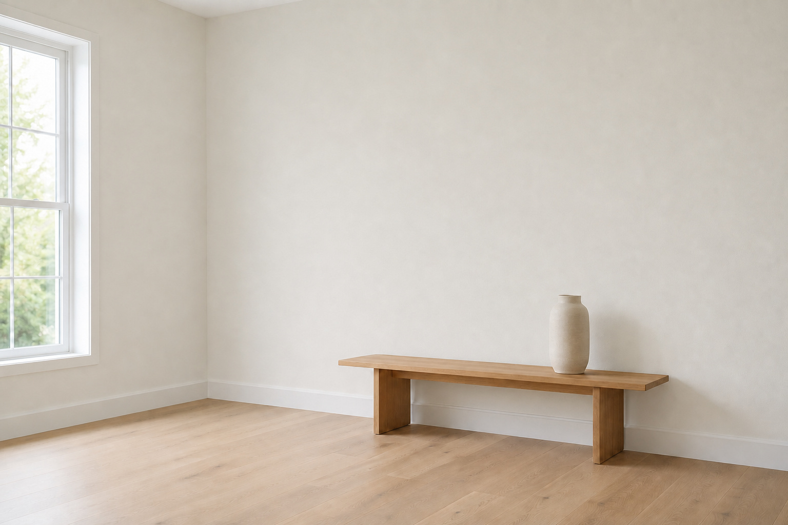 Room with both walls painted Timeless