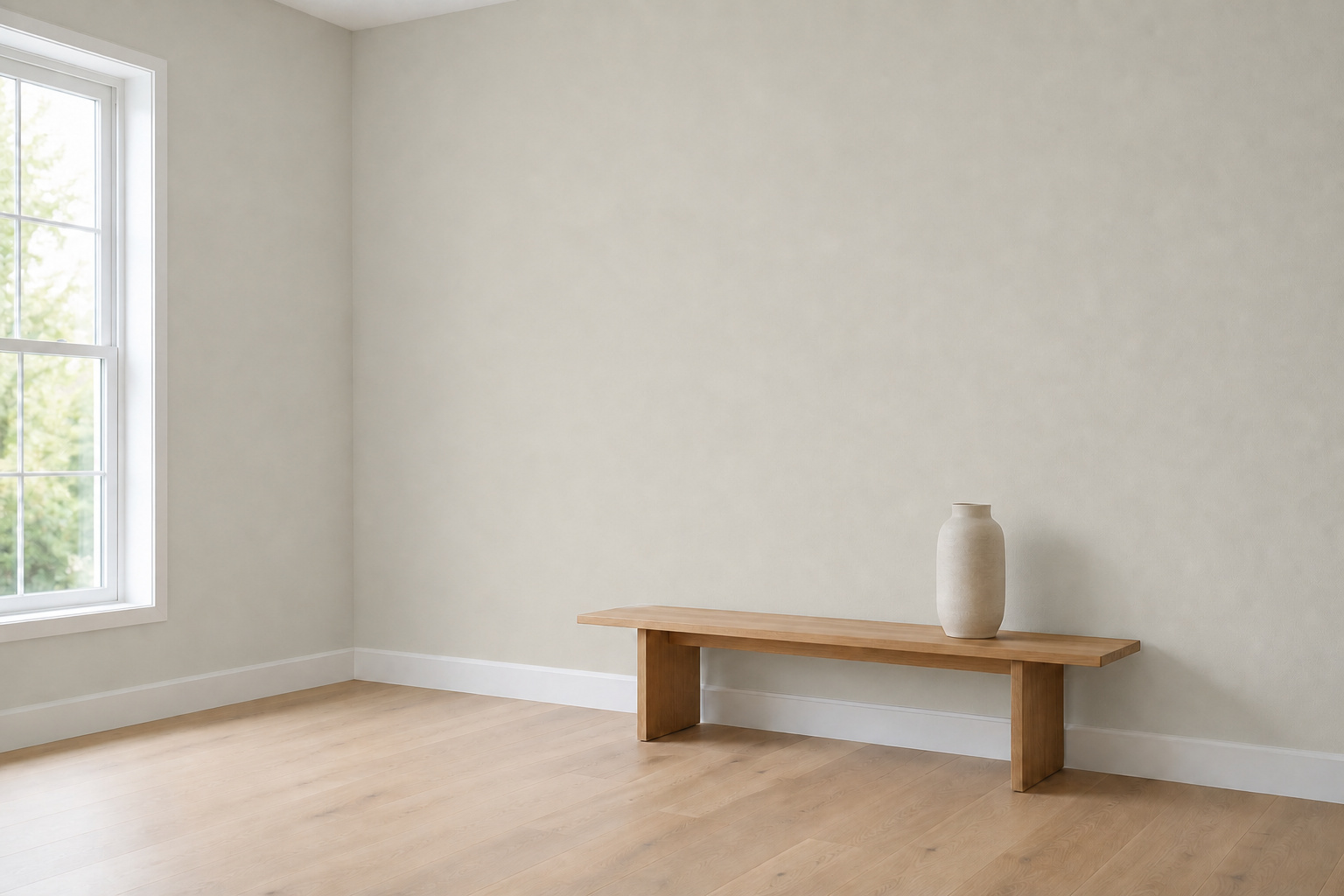 Room with both walls painted Tranquil Retreat